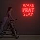Wake Pray Slay Neon Sign Custom Neon Sign Lights Night Lamp Led Neon Sign Light For Home Party