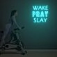 Wake Pray Slay Neon Sign Custom Neon Sign Lights Night Lamp Led Neon Sign Light For Home Party