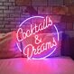 Customize Cocktails & Dreams – Led Neon Sign
