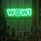 Wow Neon Sign Fashion Custom Neon Sign Lights Night Lamp Led Neon Sign Light For Home Party MG10147