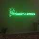 Congratulations Neon Sign Fashion Custom Neon Sign Lights Night Lamp Led Neon Sign Light For Home Party