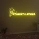 Congratulations Neon Sign Fashion Custom Neon Sign Lights Night Lamp Led Neon Sign Light For Home Party