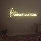 Congratulations Neon Sign Fashion Custom Neon Sign Lights Night Lamp Led Neon Sign Light For Home Party