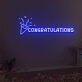 Congratulations Neon Sign Fashion Custom Neon Sign Lights Night Lamp Led Neon Sign Light For Home Party