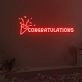 Congratulations Neon Sign Fashion Custom Neon Sign Lights Night Lamp Led Neon Sign Light For Home Party