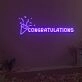 Congratulations Neon Sign Fashion Custom Neon Sign Lights Night Lamp Led Neon Sign Light For Home Party