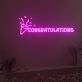 Congratulations Neon Sign Fashion Custom Neon Sign Lights Night Lamp Led Neon Sign Light For Home Party