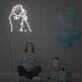Hold Hands Neon Sign Fashion Custom Neon Sign Lights Night Lamp Led Neon Sign Light For Home Party