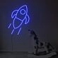 Rocket Ship Neon Sign Fashion Custom Neon Sign Lights Night Lamp Led Neon Sign Light For Home Party