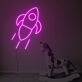 Rocket Ship Neon Sign Fashion Custom Neon Sign Lights Night Lamp Led Neon Sign Light For Home Party