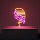 Flamingo and Sunset Neon Sign