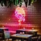 Flamingo and Sunset Neon Sign