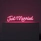 Just Married Neon Sign