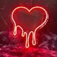 Dripping Heart Led Neon Sign