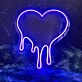 Dripping Heart Led Neon Sign
