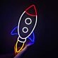 Rocket – Led Neon Sign