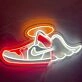 Flying Jordans Neon Sign