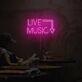 Live Music Neon Sign