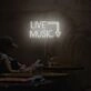 Live Music Neon Sign