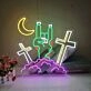 Devil Horn Zombie Hand Gesture Neon Sign