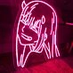 Zero Two anime girl – Led neon sign