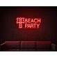 Beach Party LED Neon Sign