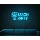 Beach Party LED Neon Sign