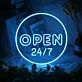 Open Neon Sign