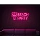 Beach Party LED Neon Sign