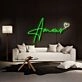 Amour With Heart Neon Sign