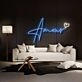 Amour With Heart Neon Sign