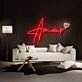 Amour With Heart Neon Sign