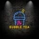 Bubble Tea With Drink Neon Sign