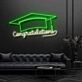 Congratulations With Graduation Hat Neon Sign