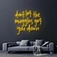 Dont Let The Muggles Get You Down Harry Potter Neon Sign