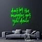 Dont Let The Muggles Get You Down Harry Potter Neon Sign
