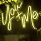 Wedding You + Me Neon Sign for Reception