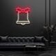 Festive Bell With Bow Neon Sign