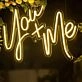 Wedding You + Me Neon Sign for Reception