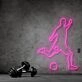 Footballer With Ball Neon Sign