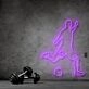 Footballer With Ball Neon Sign