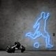 Footballer With Ball Neon Sign