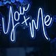 Wedding You + Me Neon Sign for Reception