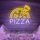 Half Pizza And Slice Neon Sign