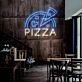 Half Pizza And Slice Neon Sign