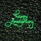 Happy Anniversary Neon Sign