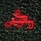 Happy Anniversary Neon Sign
