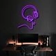 Headphones Line Art Bose Style Neon Sign