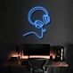 Headphones Line Art Bose Style Neon Sign