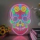 Mexican Skull Neon Sign